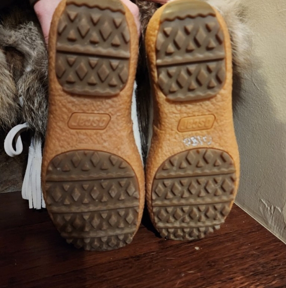 Oscar de la Renta Fox Fur Volpe Bianco Iceburg Chiaro Cream & Brown Boots - 40 - Picture 9 of 10